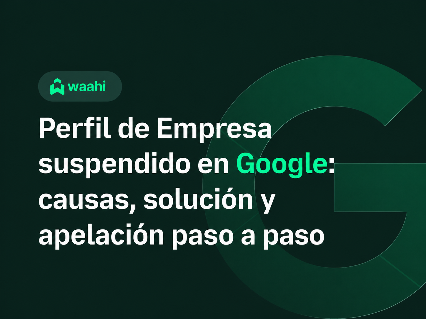 Ficha suspendida google